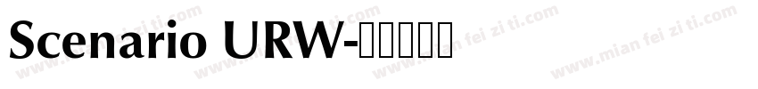 Scenario URW字体转换